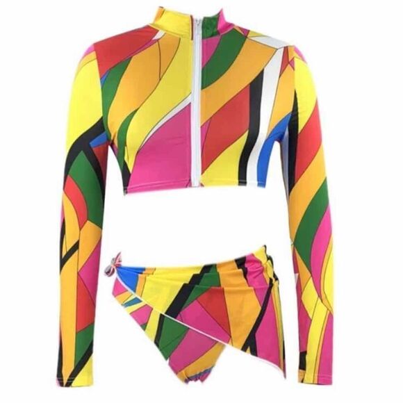 Cute 3 Piece Bikini Set - Picture 9 of 10